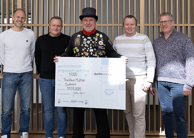 Spendenscheck Übergabe „Der Ruaß von Freilassing“
